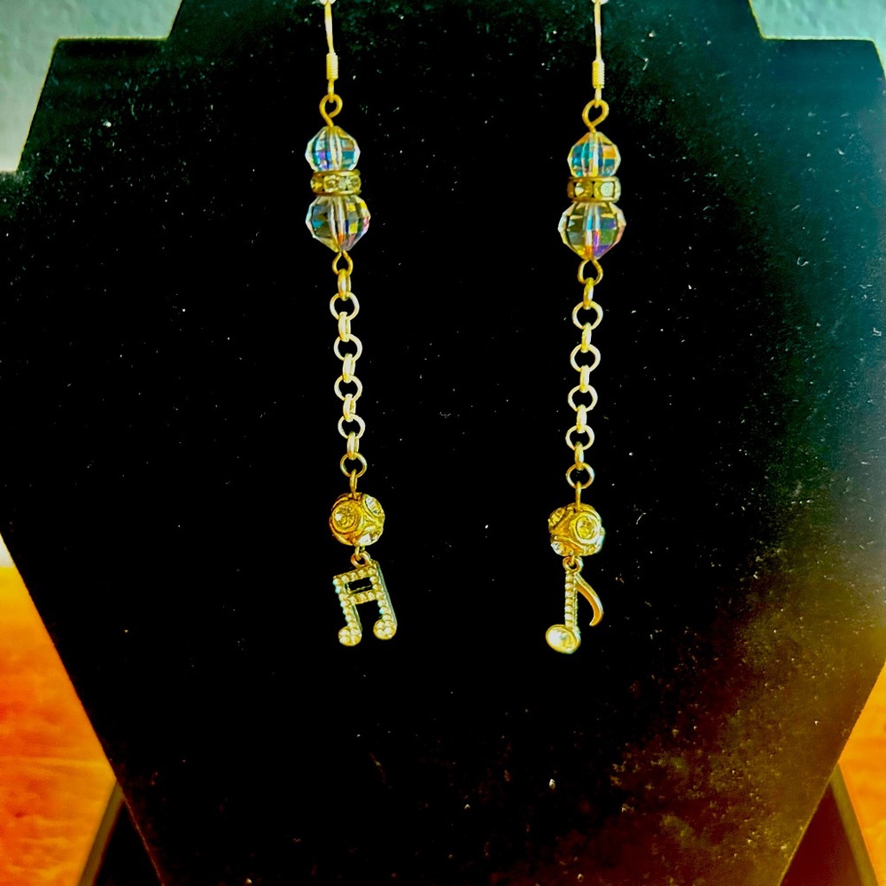Musical Notes Drop Earrings